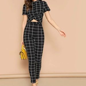 2pc Crop Top & Pant Set